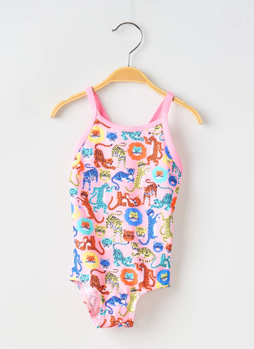 Costum de baie dintr-o singură piesă roz FUNKITA fată