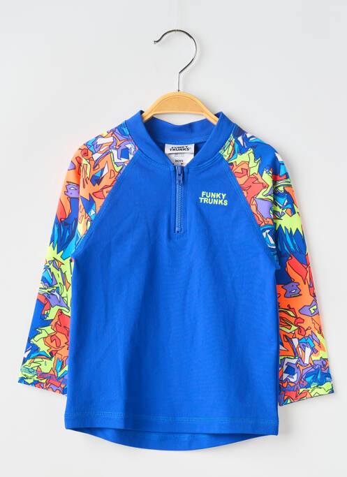 Costum de baie dintr-o singură piesă albastru FUNKY TRUNKS băiat