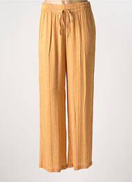 Pantalon drept țesătură crep mărime normală galben MOLLY BRACKEN femme