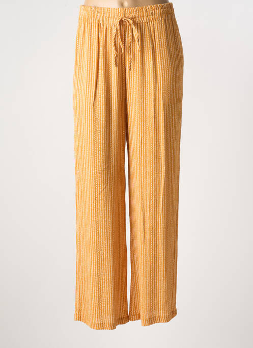 Pantalon drept galben MOLLY BRACKEN femeie