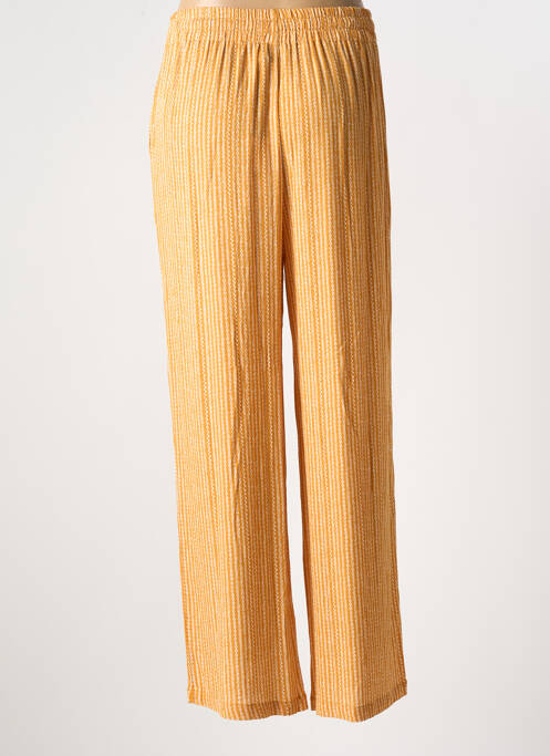 Pantalon drept galben MOLLY BRACKEN femeie