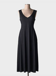 Rochie midi fără mâneci fără mâneci negru LOLA ESPELETA femme