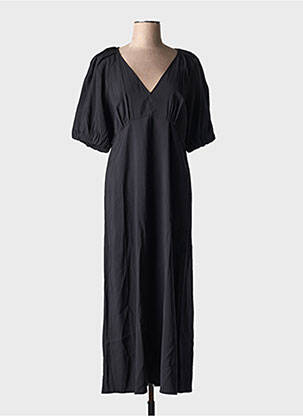 Rochie lungă mâneci scurte mâneci scurte negru B.YOUNG femeie