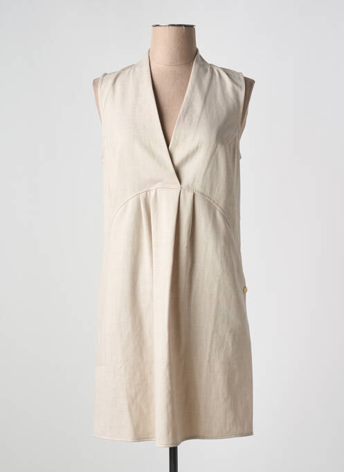 Rochie scurtă bej LOLA ESPELETA femeie