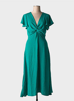 Rochie lungă mâneci scurte mâneci scurte verde MOLLY BRACKEN femeie