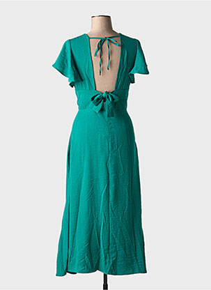 Rochie lungă mâneci scurte mâneci scurte verde MOLLY BRACKEN femeie