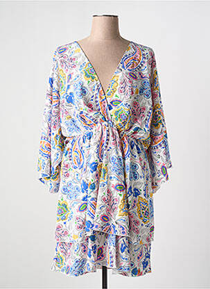 Rochie midi croială fluidă mâneci scurte albastru MOLLY BRACKEN femeie