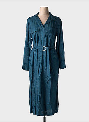Rochie midi mâneci lungi mâneci lungi albastru TIFFOSI femeie
