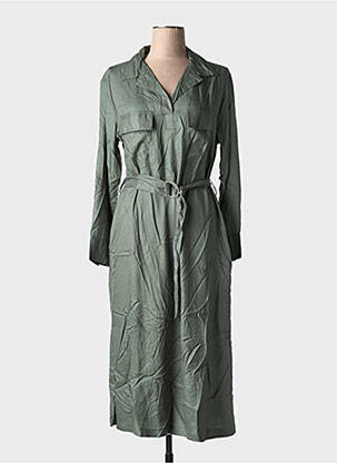 Rochie midi mâneci lungi mâneci lungi verde TIFFOSI femeie
