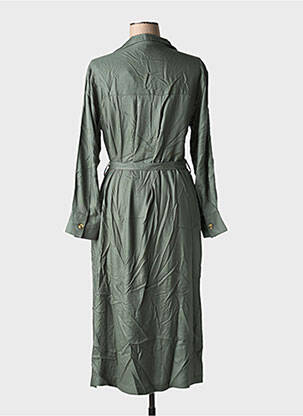 Rochie midi mâneci lungi mâneci lungi verde TIFFOSI femeie