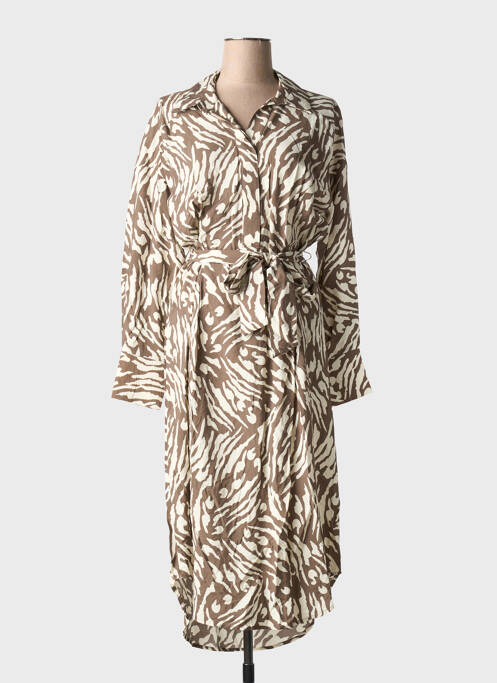 Rochie midi maro VILA femeie