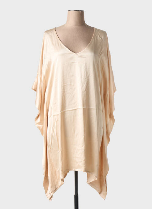 Rochie midi bej LOLA ESPELETA femeie