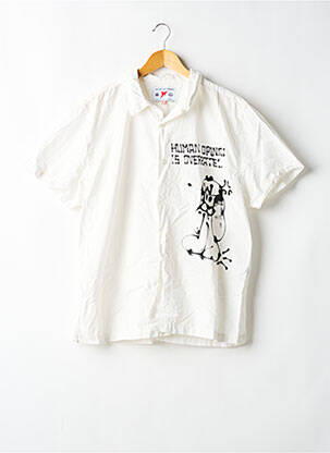 Cămașă cu mâneci scurte bej WE ARE NOT FRIENDS bărbat