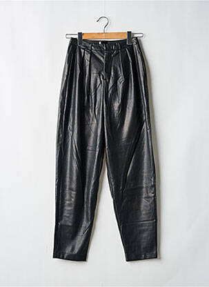 Pantalon drept talie cu cleme talie înaltă negru MOTHER femeie