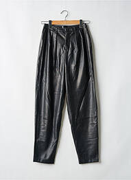 Pantalon drept croială morcov talie înaltă negru MOTHER femme
