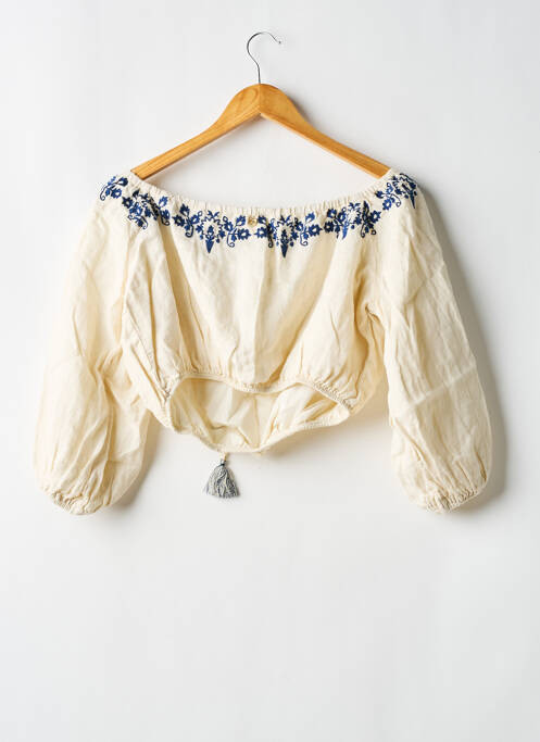 Top bej BAHAAR femeie