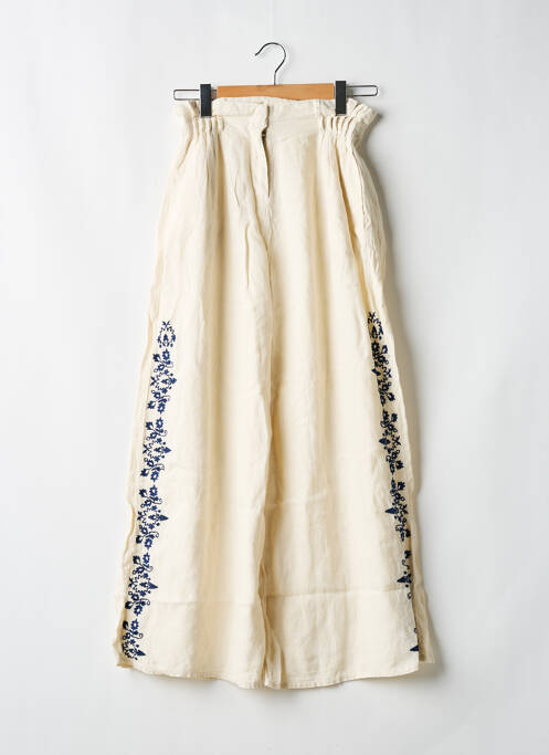 Pantalon larg bej BAHAAR femeie