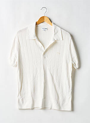 Pulover alb LACOSTE bărbat