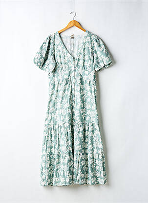 Rochie lungă mâneci scurte mâneci scurte verde 64 femeie