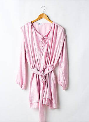 Rochie scurtă mâneci lungi mâneci lungi roz PRETTY WIRE femeie