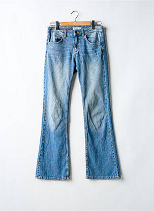 Blugi cu croială dreaptă albastru PULL & BEAR femeie