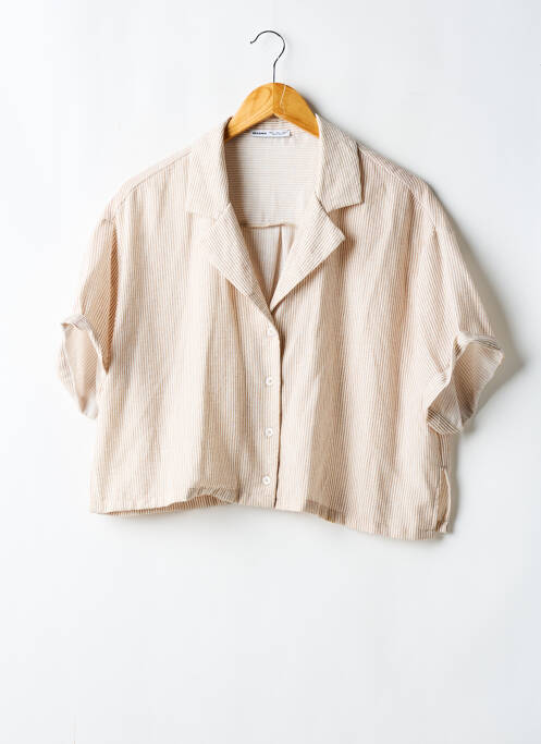 Cămașă bej BERSHKA femeie