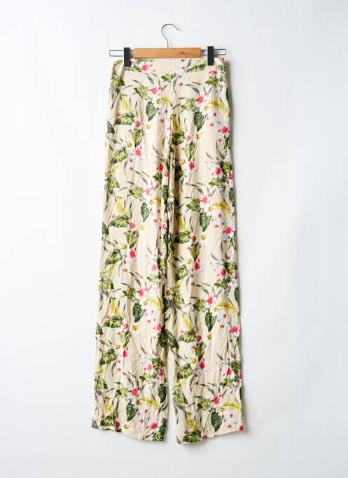 Pantalon larg bej SANS MARQUE femeie