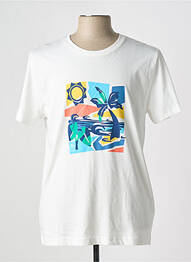 Tricou elasticitate mâneci scurte alb TBS homme