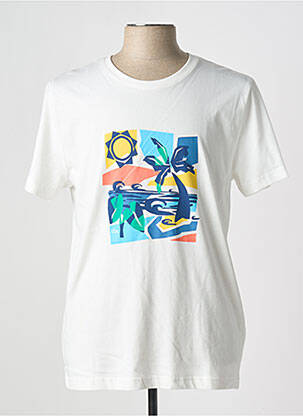 Tricou alb TBS bărbat