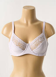 Sutien broderie sutien cupe întregi cu decolteu înalt violet YSABEL MORA femme
