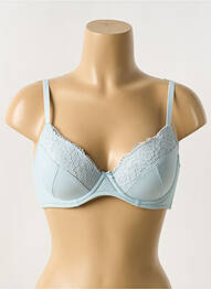 Sutien efect material satinat top sutien modelat albastru YSABEL MORA femme