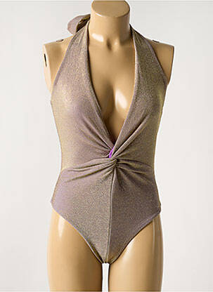 Costum de baie dintr-o singură piesă auriu GARCONNE femeie