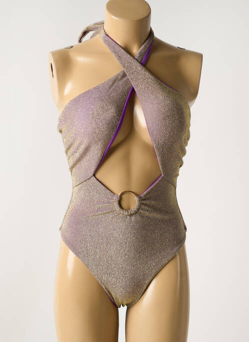 Costum de baie dintr-o singură piesă auriu GARCONNE femeie