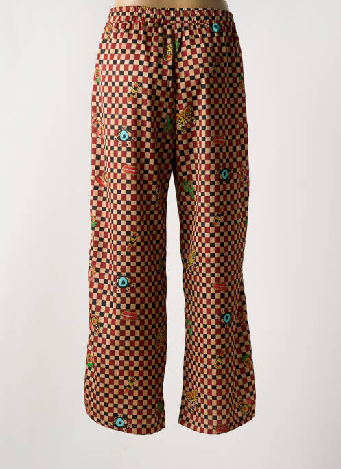 Pantalon larg roșu VIE TA VIE femeie