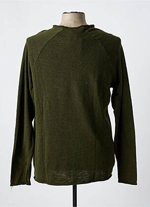 Pulover guler rotund mâneci lungi verde AMERICAN VINTAGE bărbat