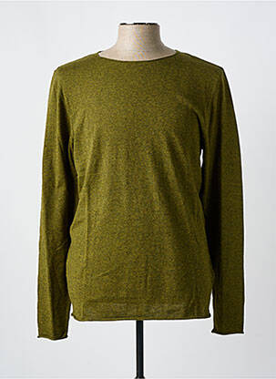 Pulover guler rotund mâneci lungi verde AMERICAN VINTAGE bărbat
