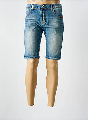 Bermudă țesătură denim mărime normală albastru VIRTÙ bărbat