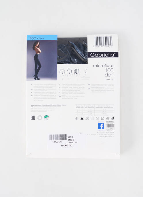 Colanți negru GABRIELLA femeie