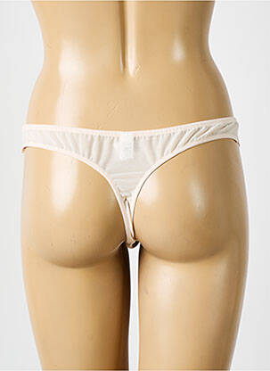 Tanga elasticitate culoare piersică LOU femeie