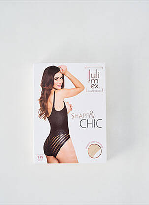 Chilot modelator imprimeu dungi negru JULIMEX femeie
