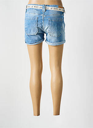Șort țesătură denim albastru LE TEMPS DES CERISES femeie