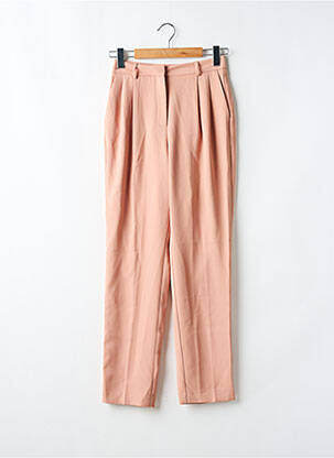 Pantalon drept închidere cu fermoar sub clapetă cu cârlig bej AMERICAN VINTAGE femeie