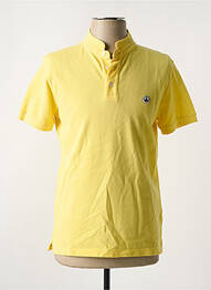 Tricou croială cambrată mâneci scurte galben JOTT (JUST OVER THE TOP) homme