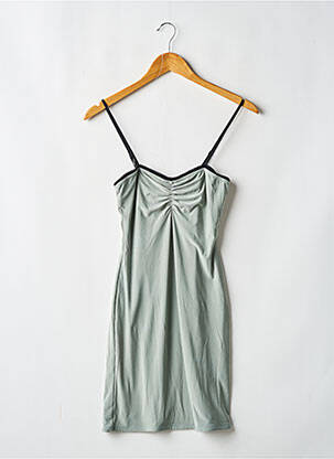 Rochie scurtă croială cambrată bretele subțiri verde ASOS femeie