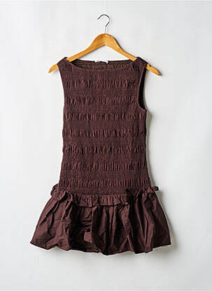 Rochie scurtă maro PEPPERMAYO femeie