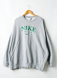 Hanorac plasă semi-opacă mâneci lungi gri NIKE femme
