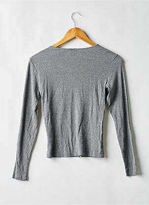 Tricou mâneci lungi mâneci lungi gri H&M femeie