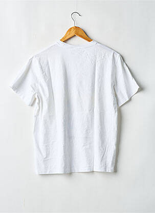 Tricou croială dreaptă mâneci scurte alb FROM FUTURE femeie