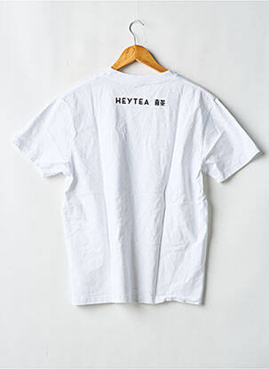 Tricou croială dreaptă mâneci scurte alb SANS MARQUE femeie