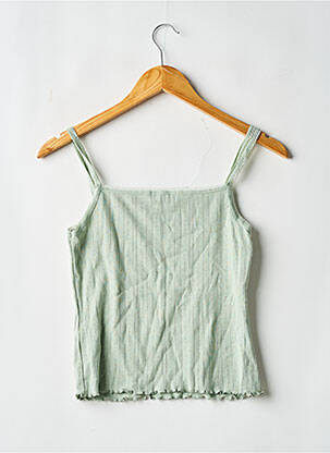 Top elasticitate bretele subțiri verde TOPSHOP femeie